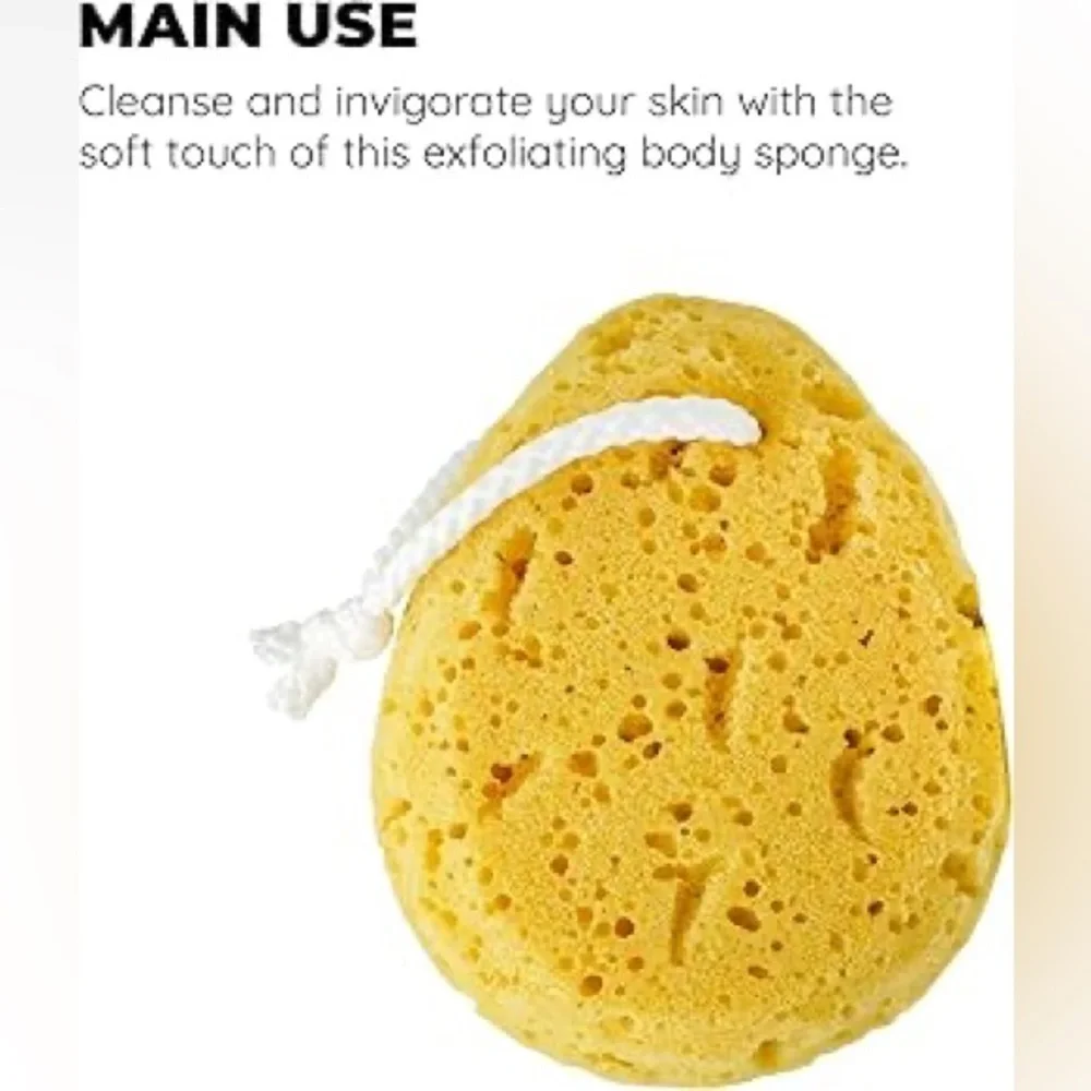 Sea Foam Facial Sponge Bundle 3 Piece Set Exfoliating Cleansing Sponges